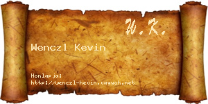 Wenczl Kevin névjegykártya